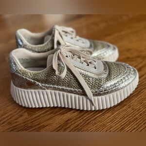Dolce Vita Gold Platform Sneakers